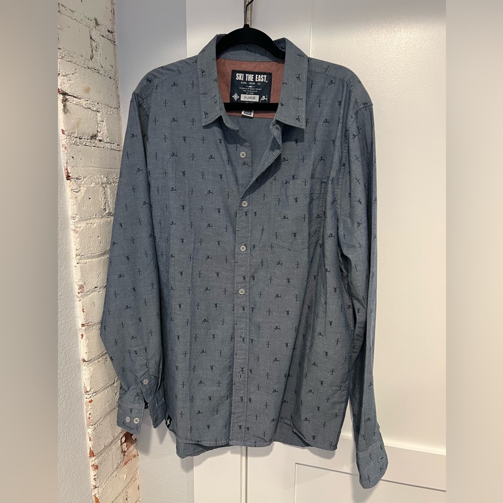 Men’s Ski the East Showboat Oxford Navy, size XL